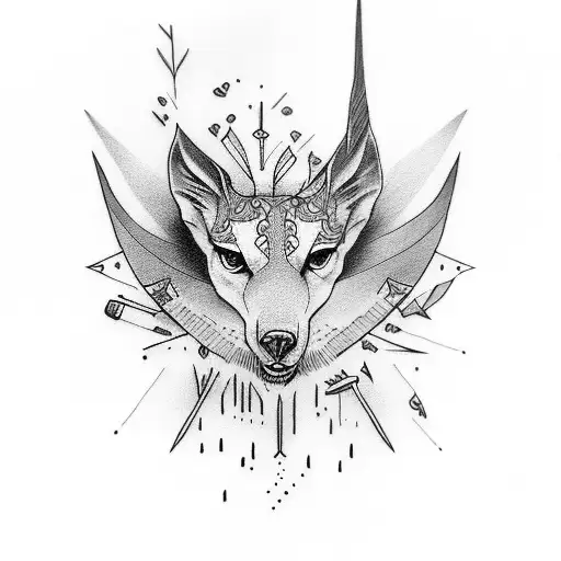 TWO NAMES LUIZA FERNANDA ROBBONS TWO ARROWS TRADITIONAL TATTOO tattoo design idea