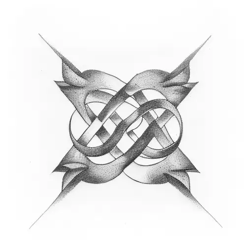Infinite loyalty symbol tattoo design idea