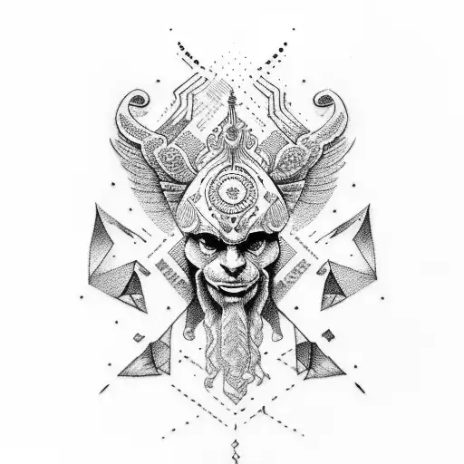 Loyalty oath in ancient script tattoo design idea