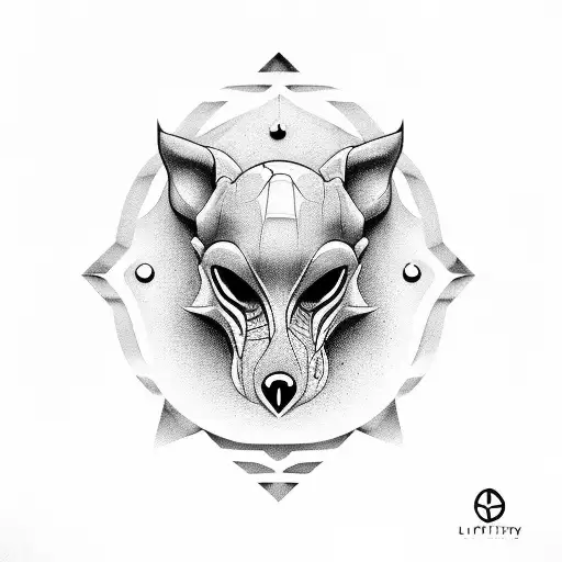 Loyalty symbol incorporating favorite animal tattoo design idea