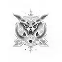 Loyalty oath in ancient script tattoo design idea