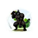 Gorilla tattoo design idea