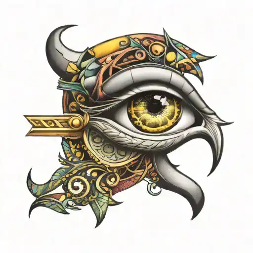 eye of horus tattoo design idea