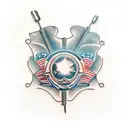 motorcycle welder tools tattoo design idea