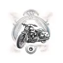 motorcycle welder tools tattoo design idea