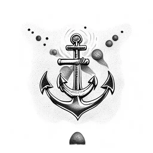 Anchor Diving  tattoo design idea