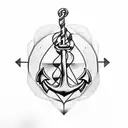 Anchor Diving  tattoo design idea