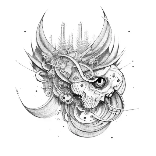 gangta guns mafia  tattoo design idea