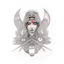 warrior woman, mother, long hair, tattoos, passionate, nurturing, fighter, beautiful, strength, tears, love, heartache tattoo design idea