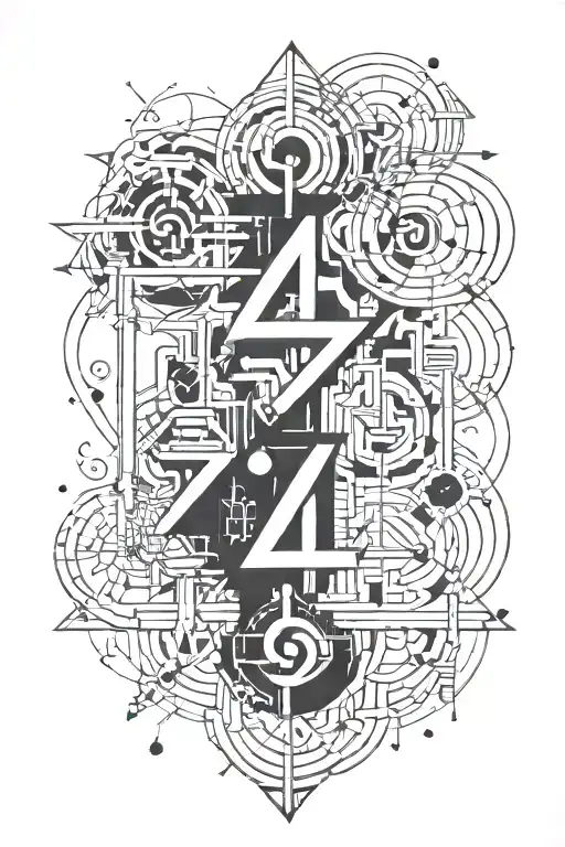 math thinking numbers  tattoo design idea