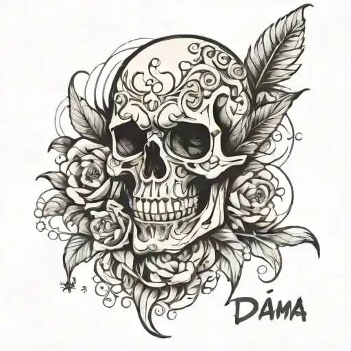 Drama and Intensity tattoo design idea