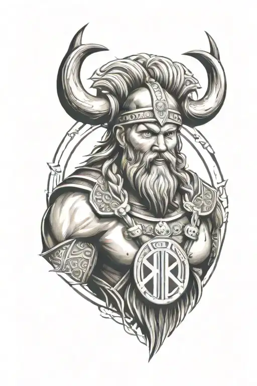 VIKING HOLDING  real madrid logo tattoo design idea