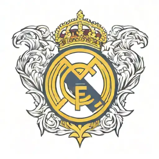 small Real Madrid tattoo design idea