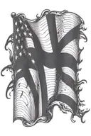 straight  flag written inside tattoo design idea