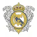 small Real Madrid tattoo design idea