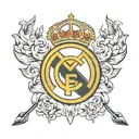 small Real Madrid tattoo design idea