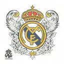 small Real Madrid tattoo design idea