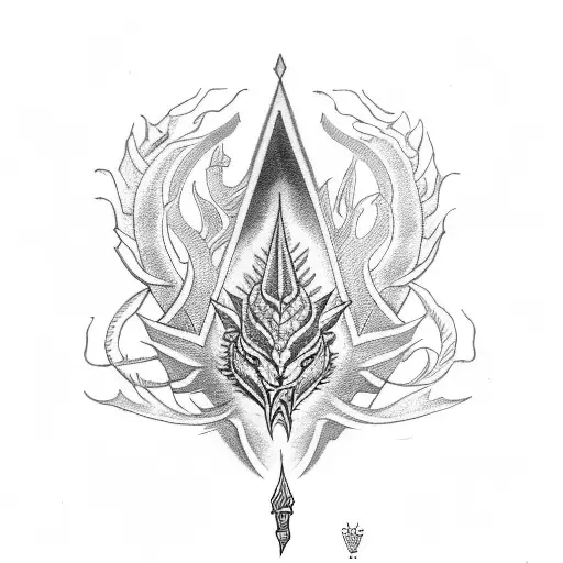 trishul and flute tattoo tattoo design idea