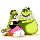 shrek y fiona tattoo design idea