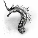 seahorse tattoo design idea
