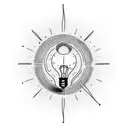 a light bulb tattoo design idea