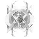 knights Templar warrior with shield and sword kneeling in front of Christ on the cross tattoo design idea