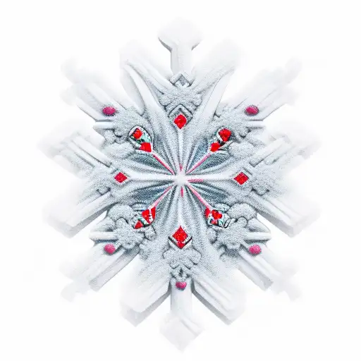 create a smooth flowing design using smoke surrounding a cross, with snowflakes and palm trees and incorporate something tattoo design idea