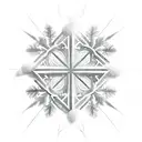 create a smooth flowing design using smoke surrounding a cross, with snowflakes and palm trees and incorporate something tattoo design idea