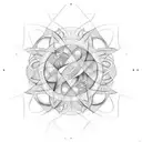 Quantum mechanics tattoo design idea