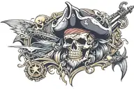 Pirate tattoo design idea