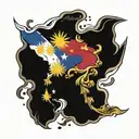 philippines englang flag tattoo design idea