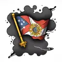 philippines englang flag tattoo design idea