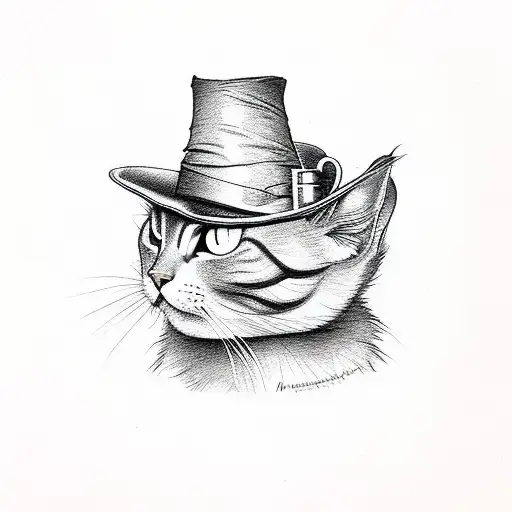 alice in wonderland, chesire cat, hatter tattoo design idea