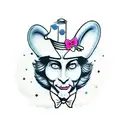 alice in wonderland, hatter, bread and butterfly, cards, teapot, pocketwatch tattoo design idea