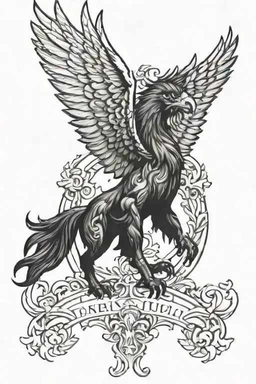 griffin tattoo design idea