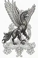 griffin tattoo design idea