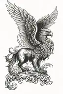 griffin tattoo design idea