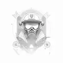 A Delta Force soldier strategizing a chess game tattoo design idea