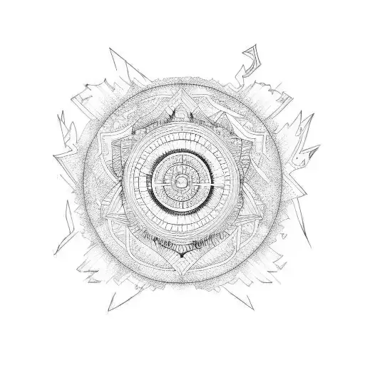 tsunami tattoo design idea