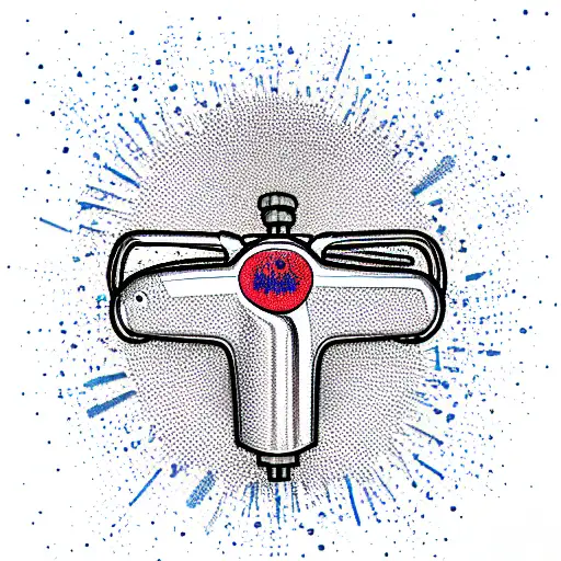 the web on which the pepper spray is depicted tattoo design idea