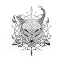 continents tattoo design idea