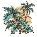 date palm seedling tattoo design idea
