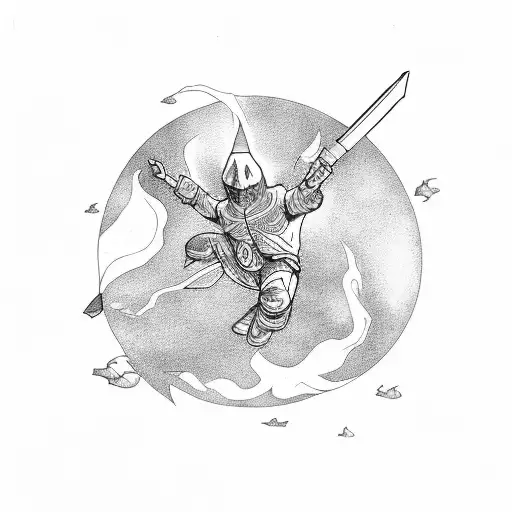 that's all it is a leap of faith tattoo design idea