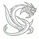 runescape dragon scimitar tattoo design idea