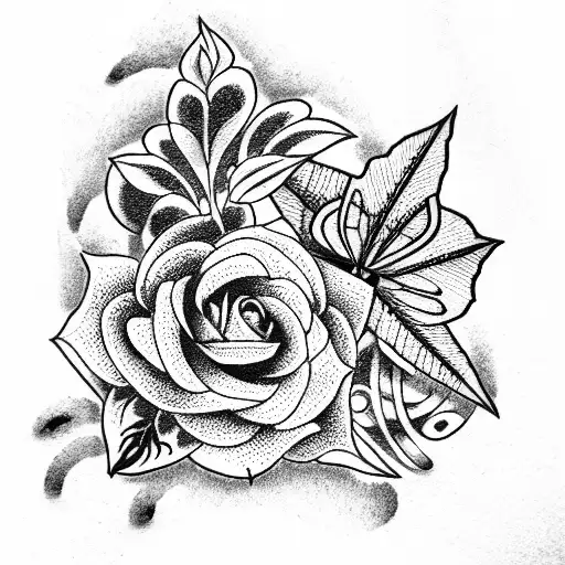 Lavender tattoo design idea