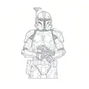 a star wars clone trooper tattoo design idea