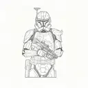 a star wars clone trooper tattoo design idea
