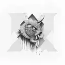 bricks tattoo design idea