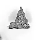 bricks tattoo design idea