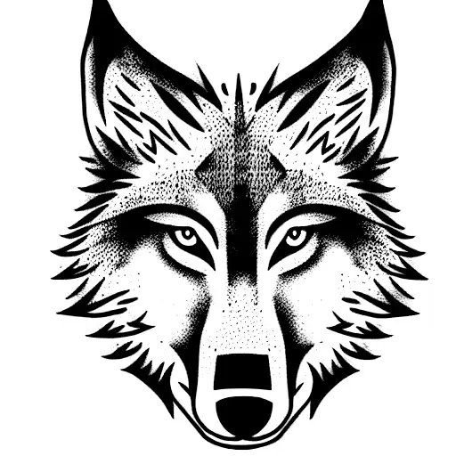 Wolf tattoo design idea